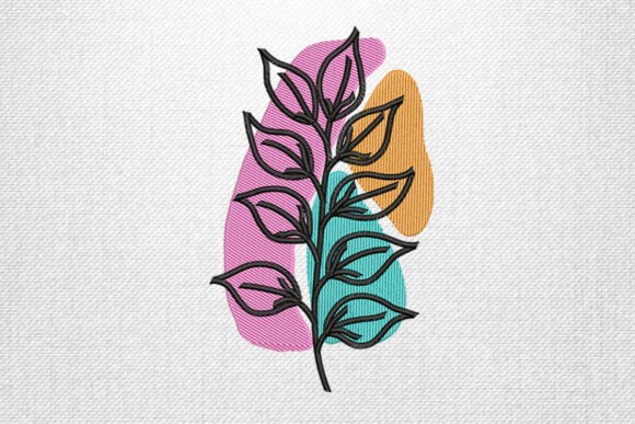 Review: Abstract Leaf Embroidery Design for Holiday Crafts