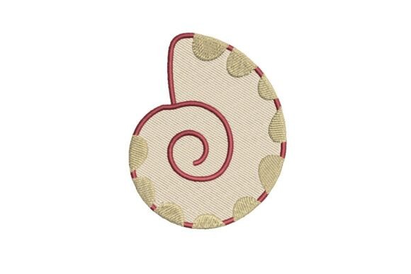 Review: Beige Swirl Shell Embroidery Design