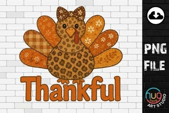 Review: Faux Embroidery Turkey PNG for Fall Apparel