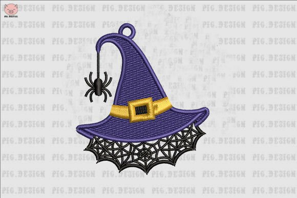 Review: Halloween Spider Witch Hat Embroidery Design