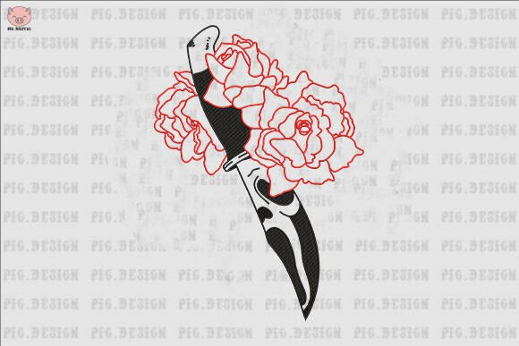 Review: Knife with Roses Embroidery Design