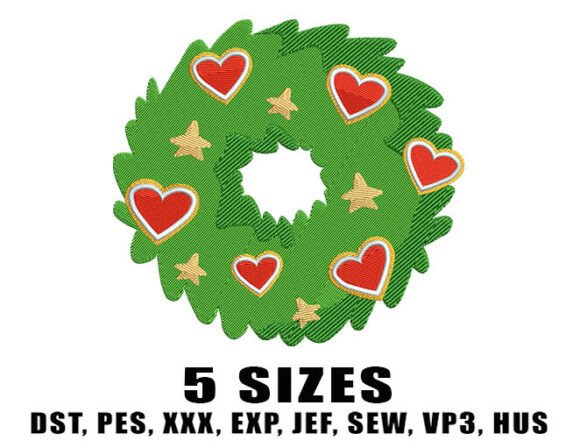 Review: Xmas Heart Wreath Embroidery Designs