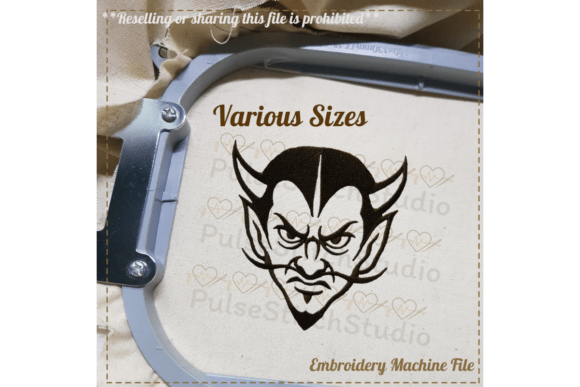 Reviewing Devil Embroidery Design for Merch