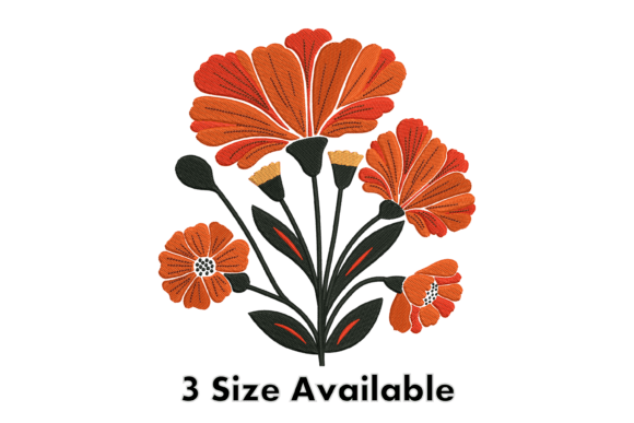 Reviewing Elegant Orange Floral Embroidery for Gifts