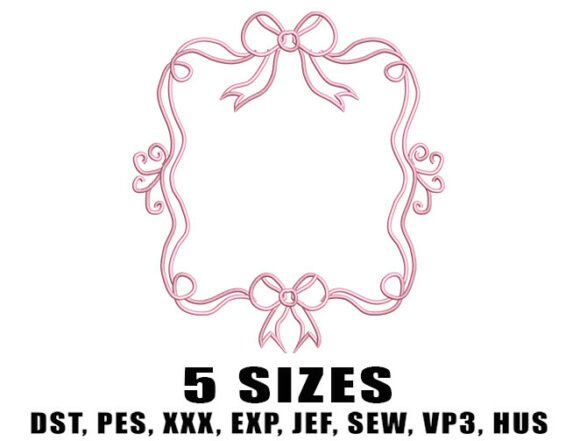 Reviewing Fancy Pink Border Embroidery Design