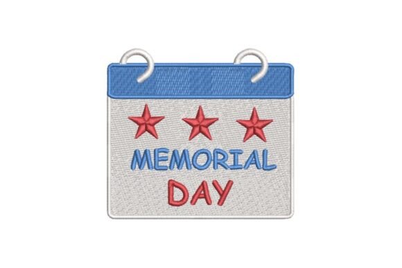 Reviewing Memorial Day Calendar Embroidery Design for Boutique Apparel