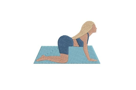 Reviewing the Cat-Cow Yoga Pose Embroidery Design