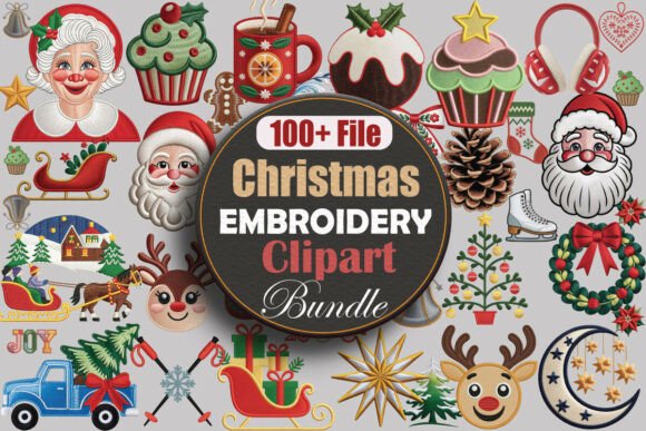 Reviewing the Christmas Embroidery Clipart Png Bundle for Holiday Sales