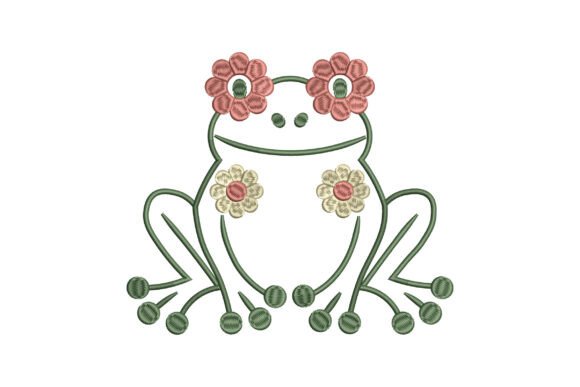 Reviewing the Funny Floral Frog Embroidery for Boutiques