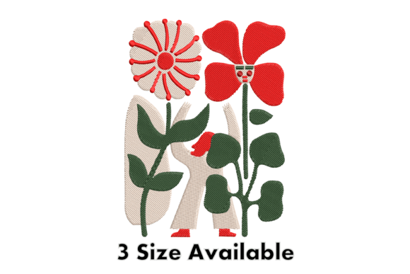 Reviewing the Modern Floral Woman Embroidery Design