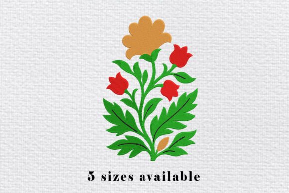 Reviewing the Multicolor Floral Embroidery Design