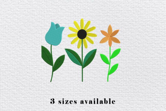 Reviewing Three Flowers Embroidery Design for Etsy Shops